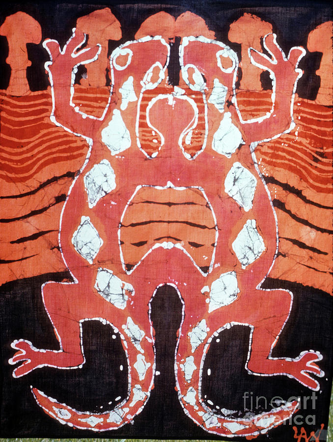 Mirror Image Salamanders Tapestry - Textile by Carol Law Conklin