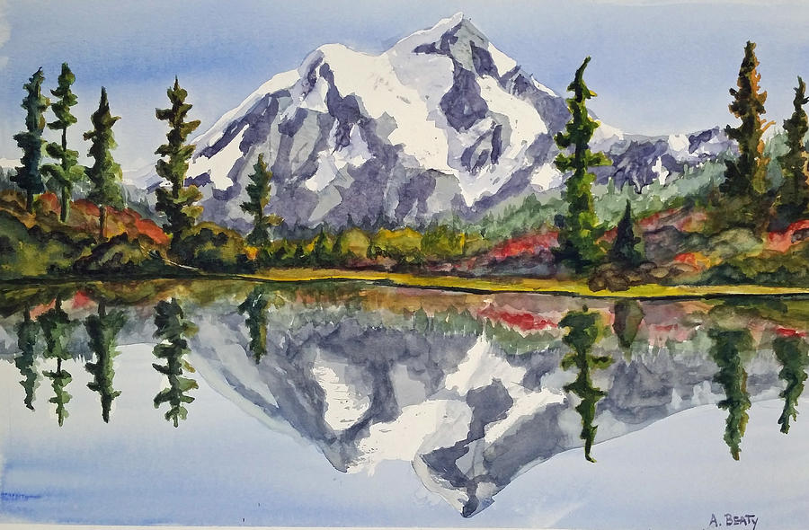 Mirror Lake Painting by Aaron Beaty - Fine Art America