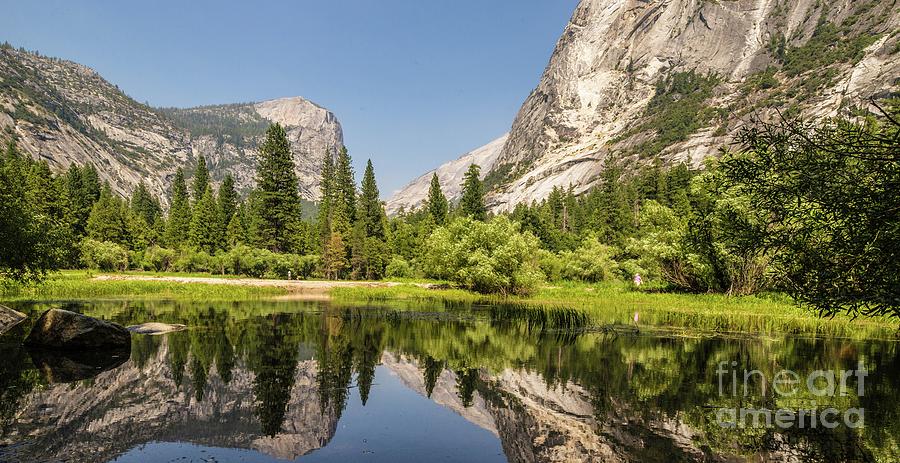 Mirror Lake Reflection at Yosemite Photograph by Michael Tidwell
