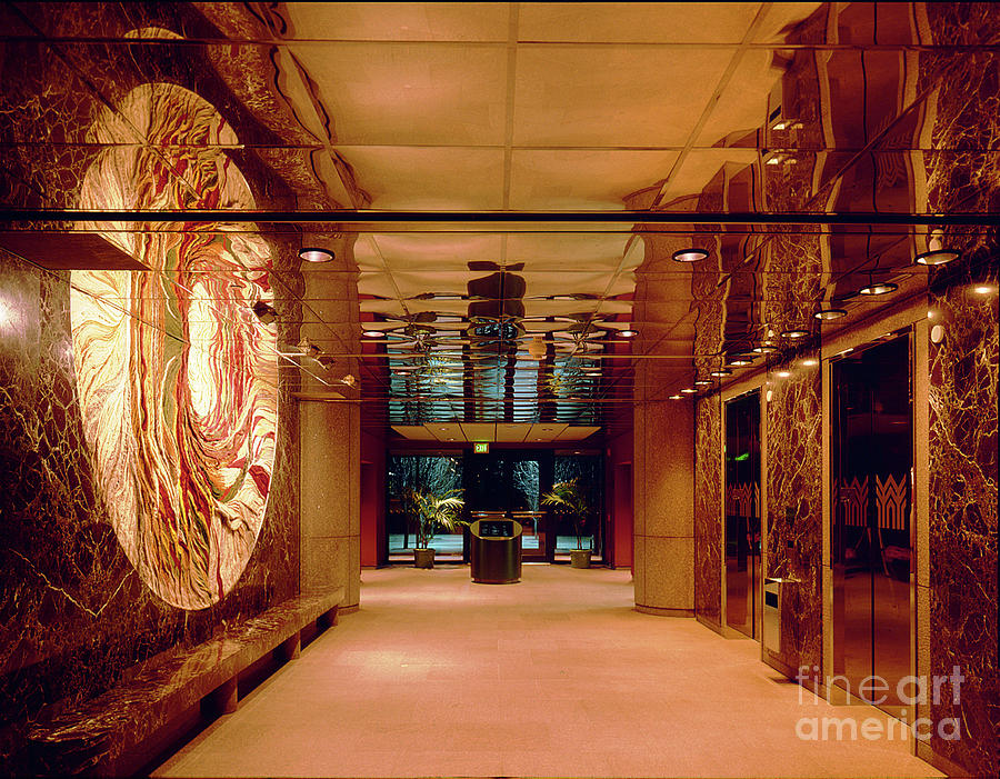 Architecture Photograph - Corporate Woods Mirror Lobby by Gary Gingrich Galleries