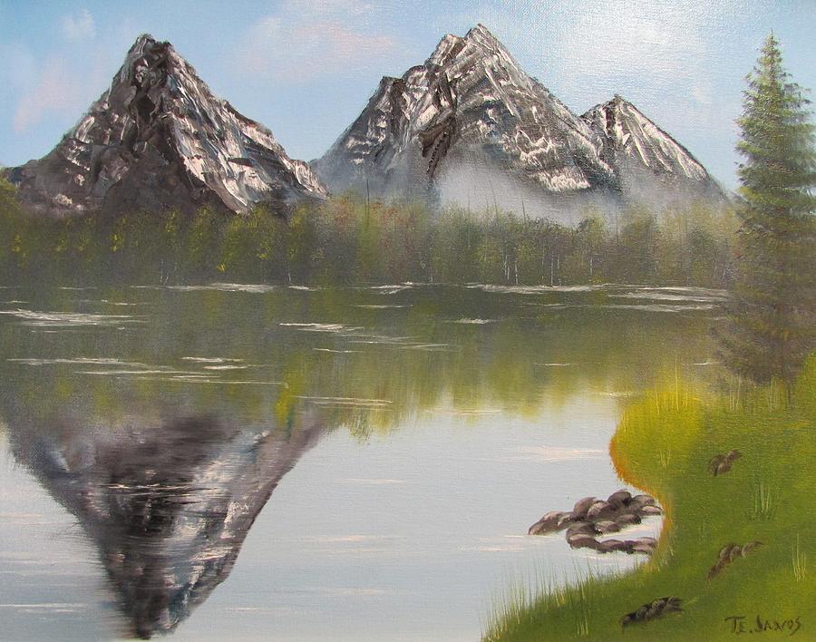 Mirror Mountain Painting by Thomas Janos - Fine Art America