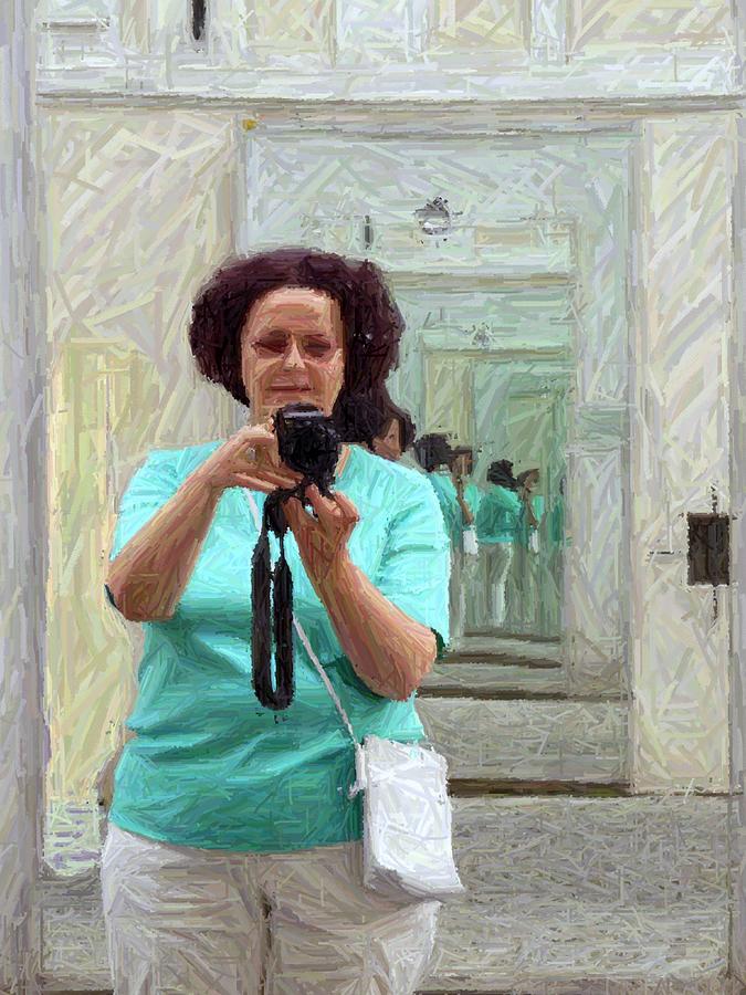 Mirrored Self-portrait Photograph by Valerie Ornstein