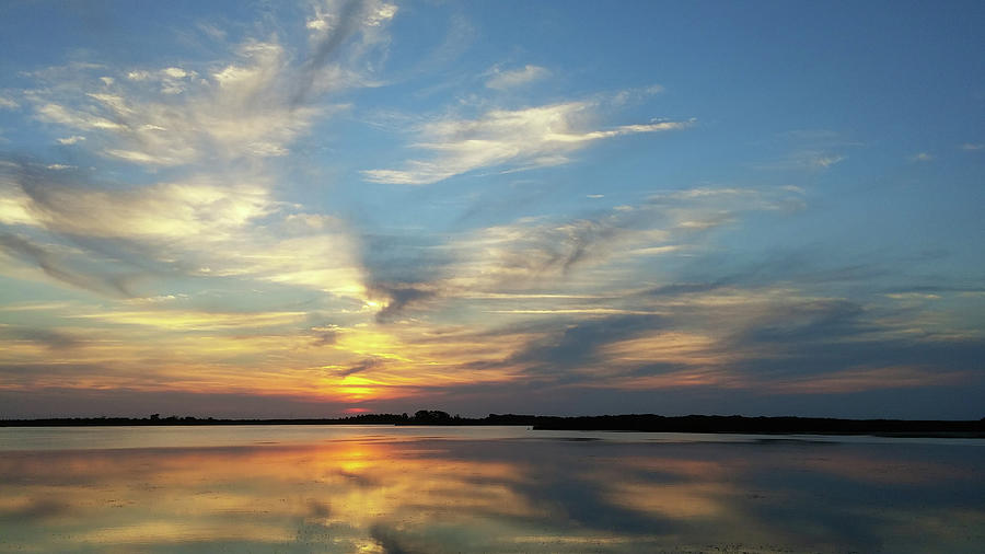 Mirrored Sunset Photograph by Liza Eckardt