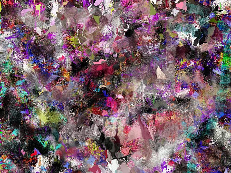 Abstract Digital Art - Misbehaved Color by David Lane