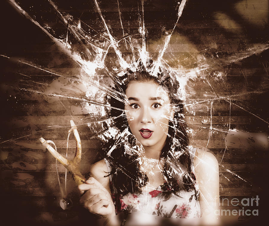 Mischievous vintage housewives Digital Art by Jorgo Photography