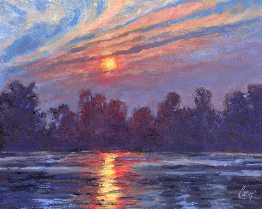 Misery Bay Sunset Painting by Michael Camp