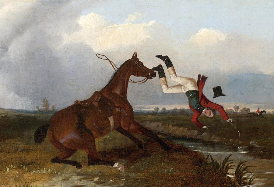 Mishap at a Stream Painting by John Dalby