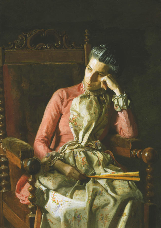 Miss Amelia Van Buren Painting by Thomas Eakins