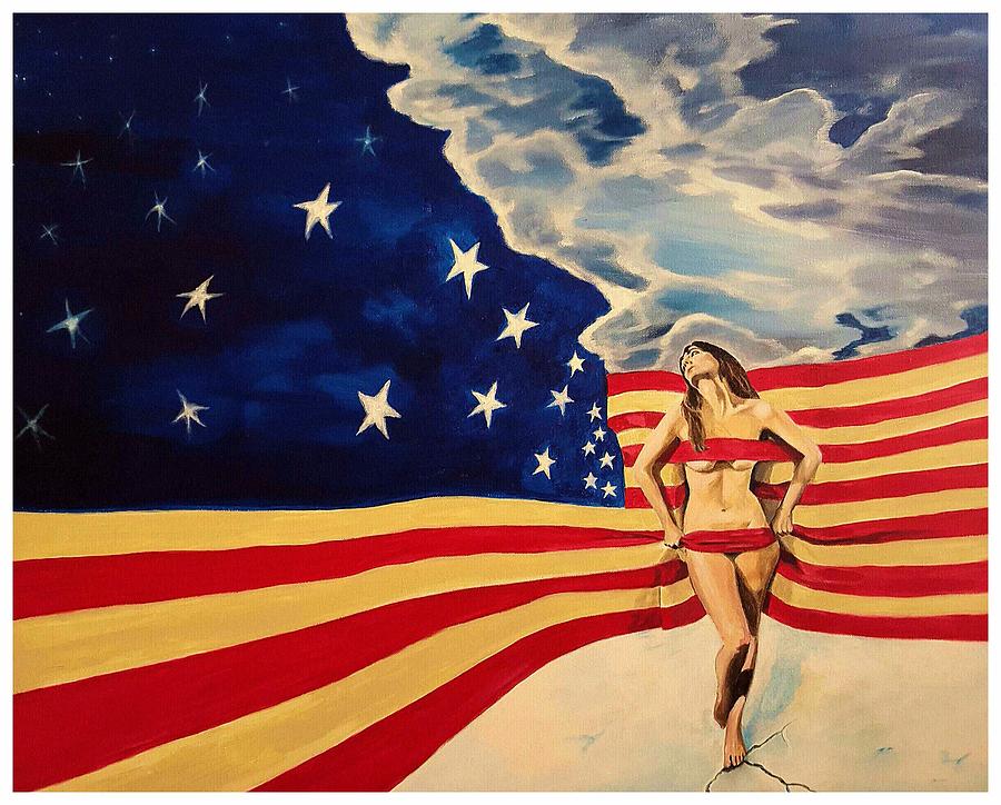 Miss America Painting - Miss America? by Darren Mulvenna Miss America Painting - Miss America? by Darren Mulvenna