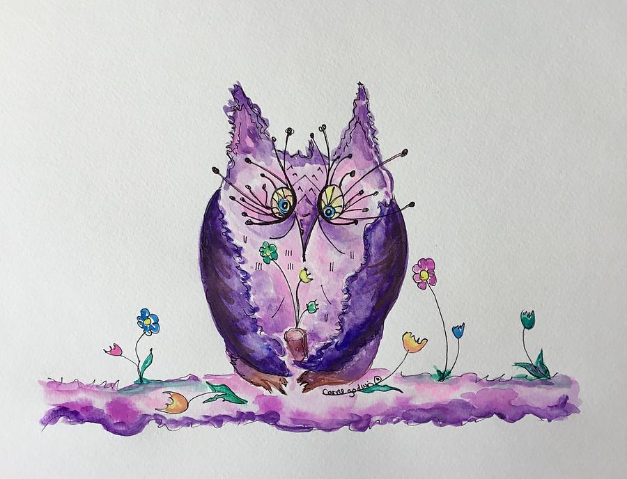 Miss. Amethyst Painting by Carrie Godwin