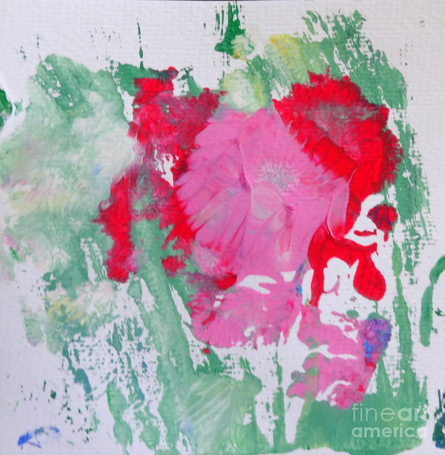 Miss Emmas Flowers Painting by Fred Wilson