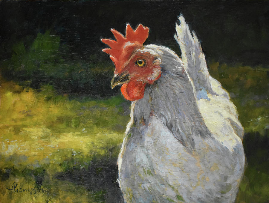 Miss Iris in the Sun Painting by Tracie Thompson - Fine Art America