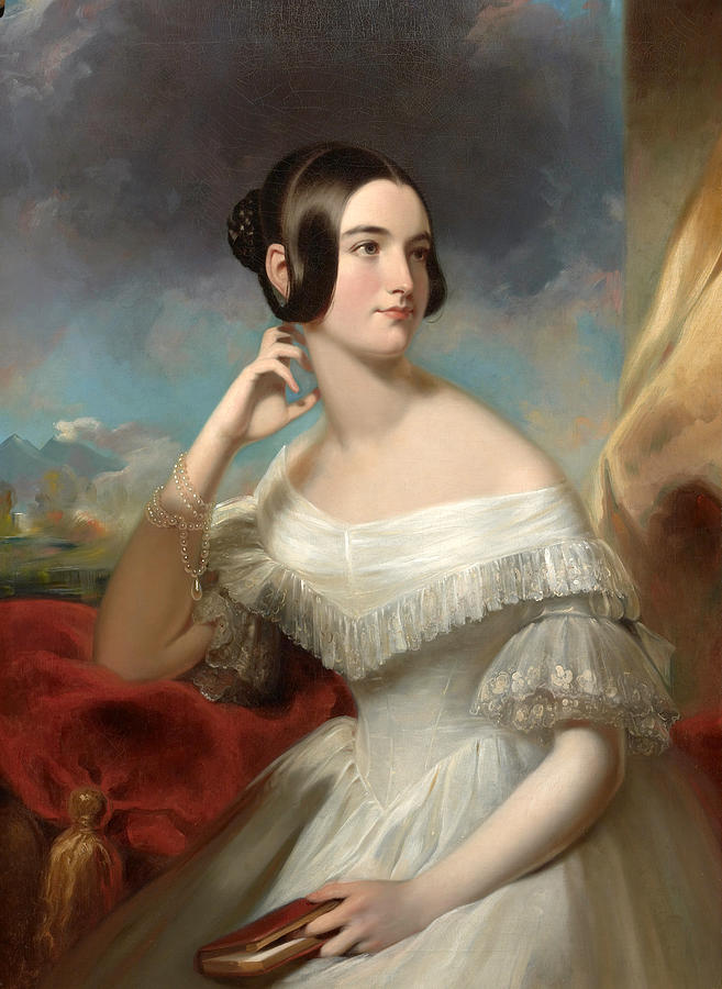 Miss Jane Mercer Painting by Samuel Bell Waugh