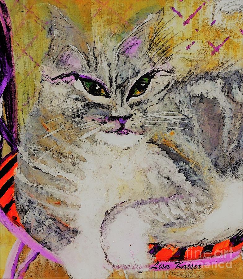 Miss Kitty Stern Painting by Lisa Kaiser