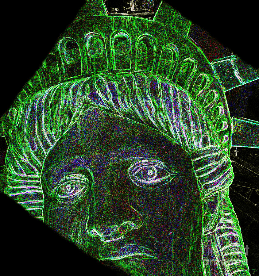 Miss Liberty Painting by David Lee Thompson