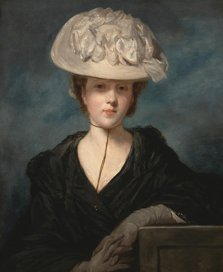 Miss Mary Hickey Painting by Joshua Reynolds