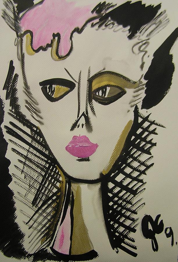 Lips Painting - Miss pink lips by Jimmy King