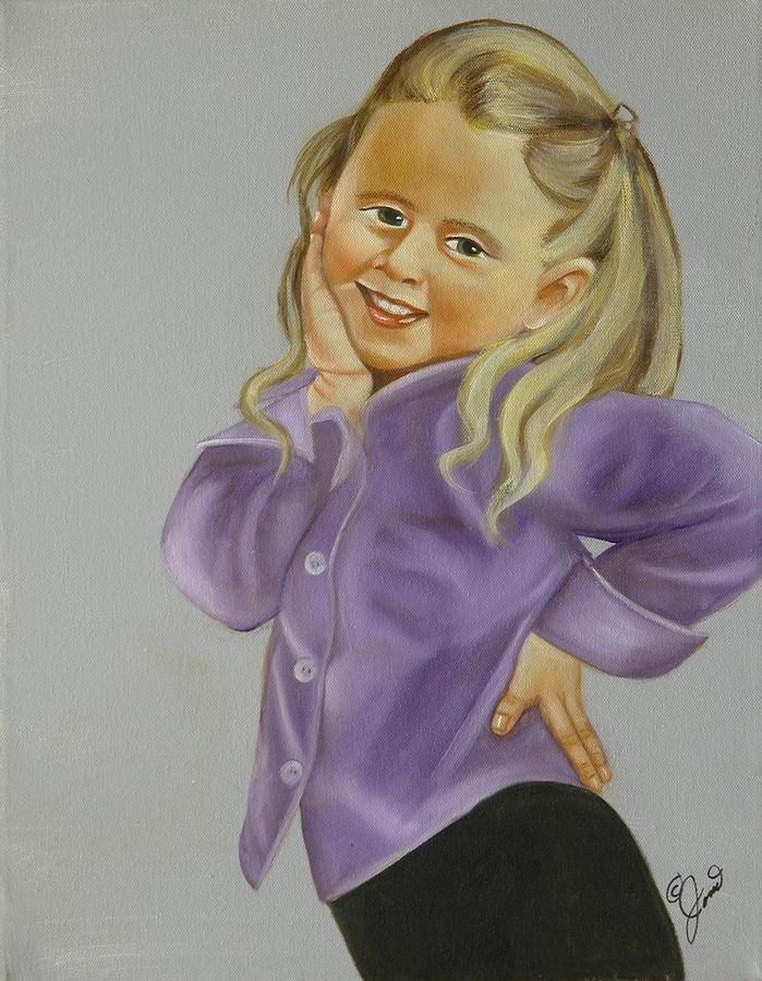 Miss Priss Painting by Joni McPherson