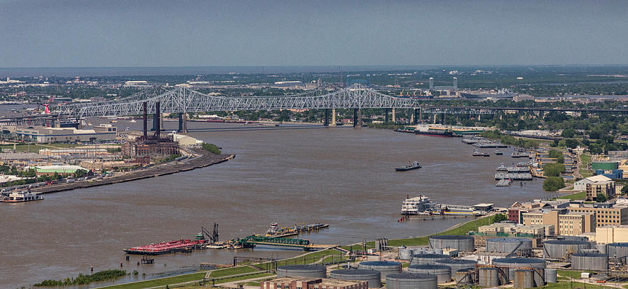 Miss River, Bridges, Ferries, Traffic Photograph by Gregory Daley  MPSA