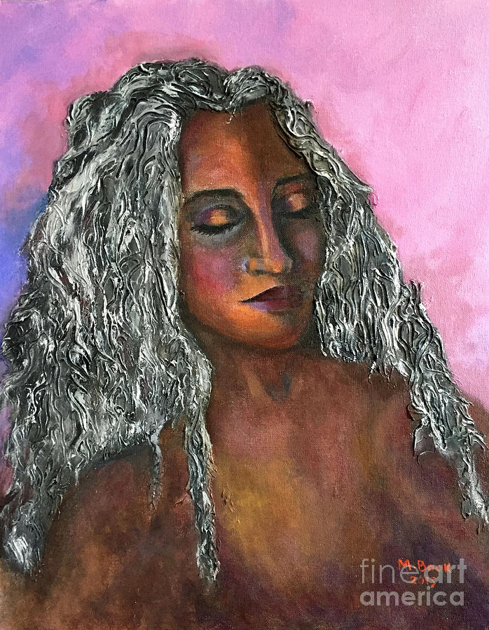 Miss Saditty-Women of Color Series Painting by Marlene Book