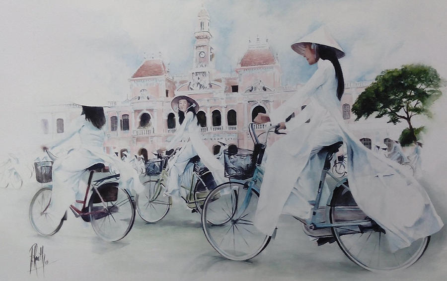 Miss Saigon Painting by Alan Kirkland-Roath