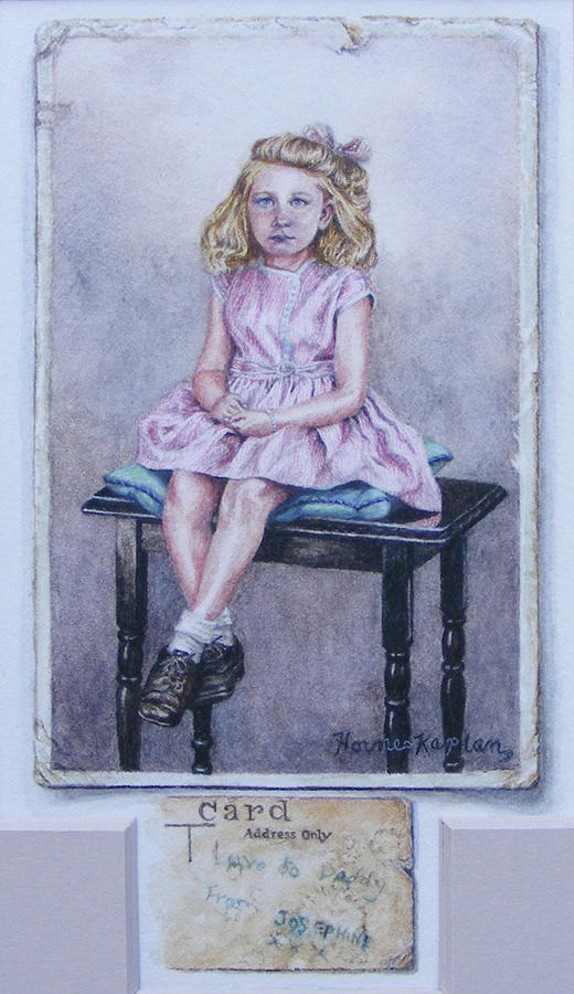 Missing Daddy, Devonshire 1940 Painting by Denise Horne-Kaplan