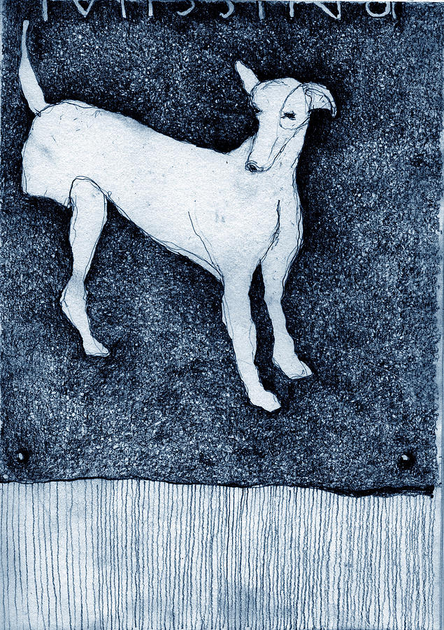 Dog Drawing - Missing by Kathryn Siveyer