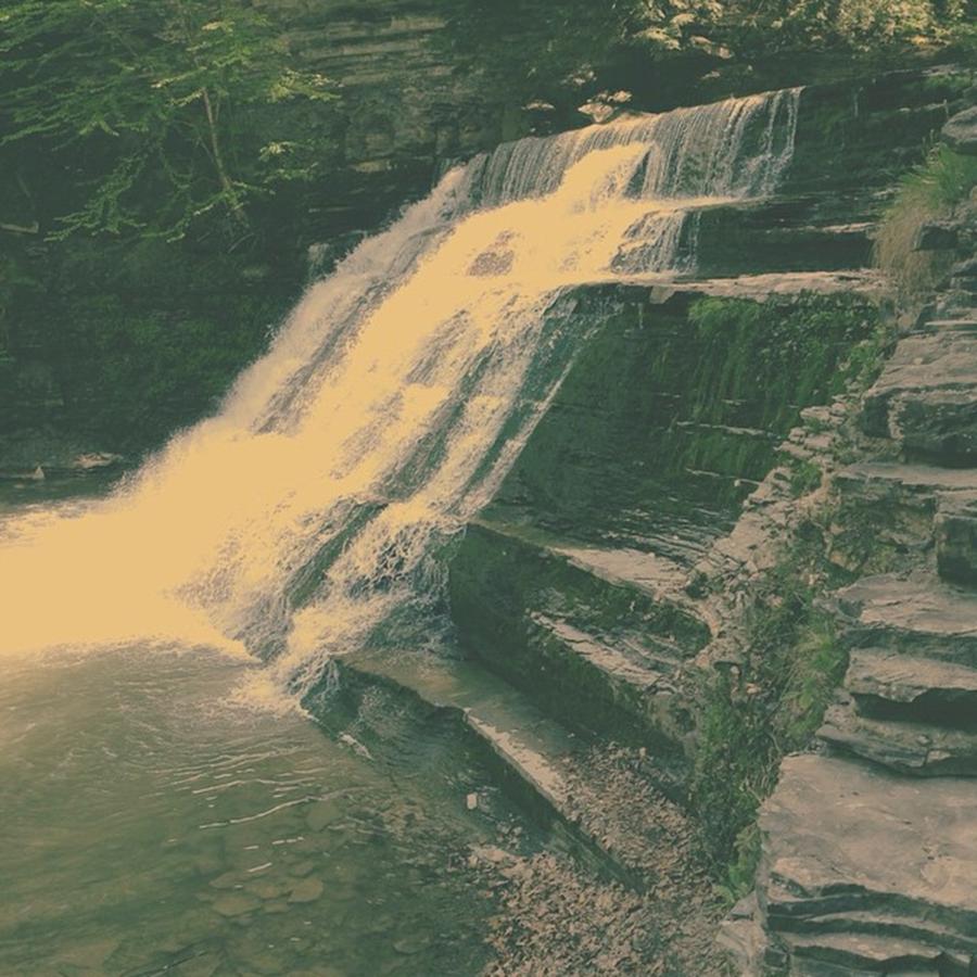 Waterfall Photograph - Missing This Magical Place. #waterfall by Jennifer Hayes