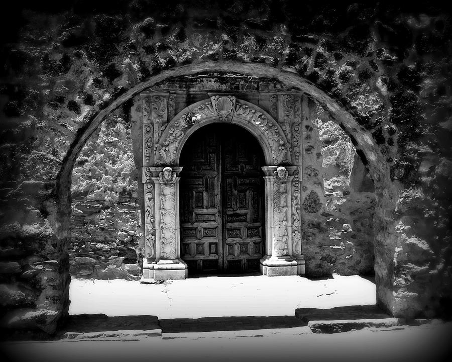Vintage Photograph - Mission archway II by Perry Webster