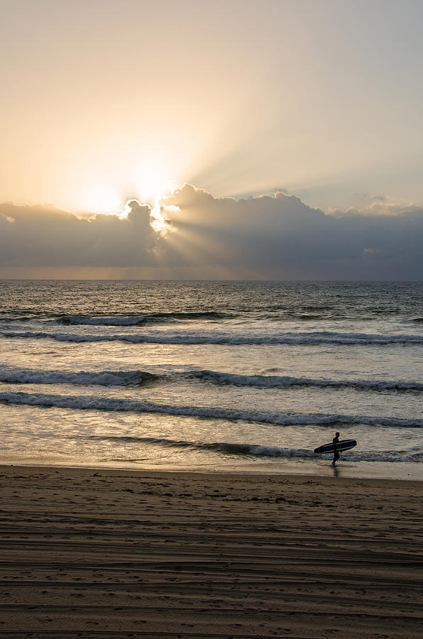 Mission Beach Surfer Photograph by Susan McMenamin