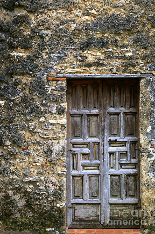 San Antonio Photograph - Mission Door by Justin Bower