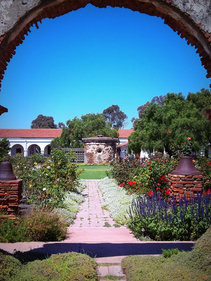 Mission Garden- San Luis Rey Ca Photograph by Glenn McCarthy Art and Photography