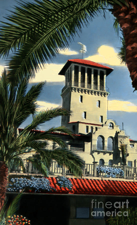 Mission Inn Bell Tower - 1940s Photograph by Sad Hill - Bizarre Los Angeles Archive
