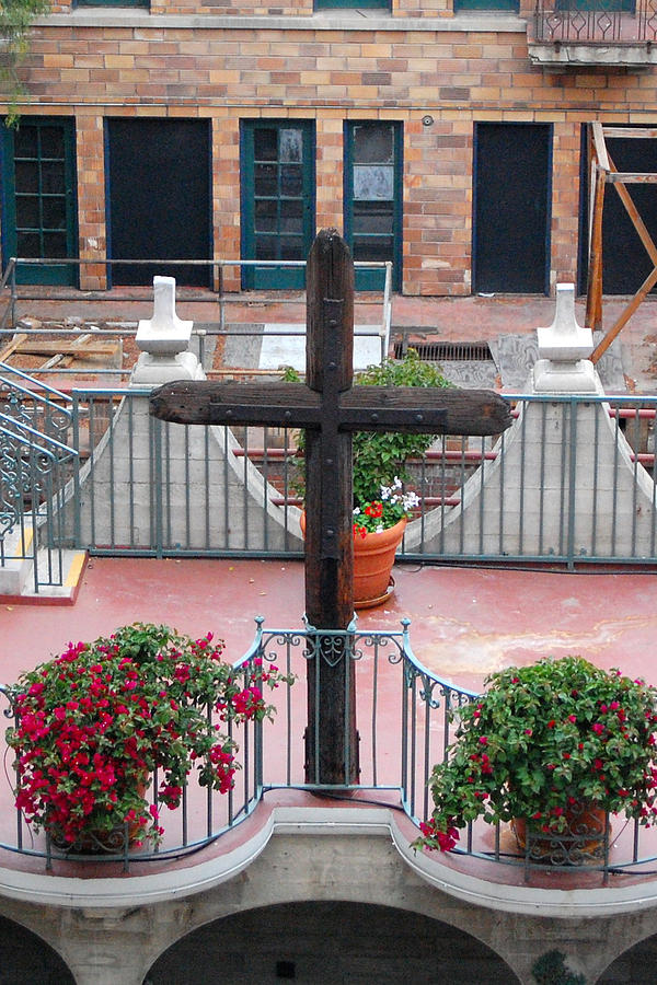 Mission Inn Cross Photograph by Amy Fose