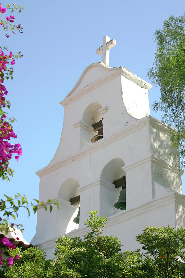 Mission San Diego Bell Tower Photograph by Art Block Collections