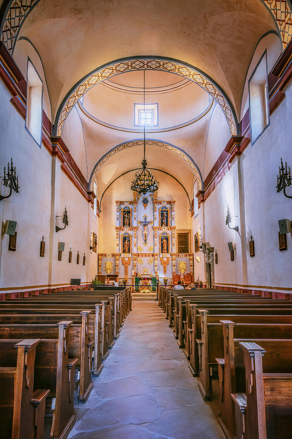 San Antonio Photograph - Mission San Jose Chapel by Joan Carroll