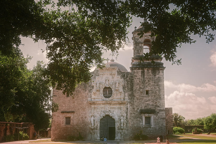Mission San Jose in San Antonio Photograph by Joan Carroll
