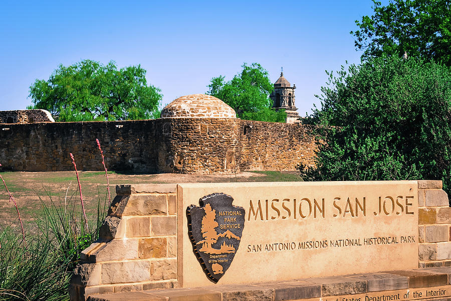 San Antonio Photograph - Mission San Jose - San Antonio Texas by Gregory Ballos