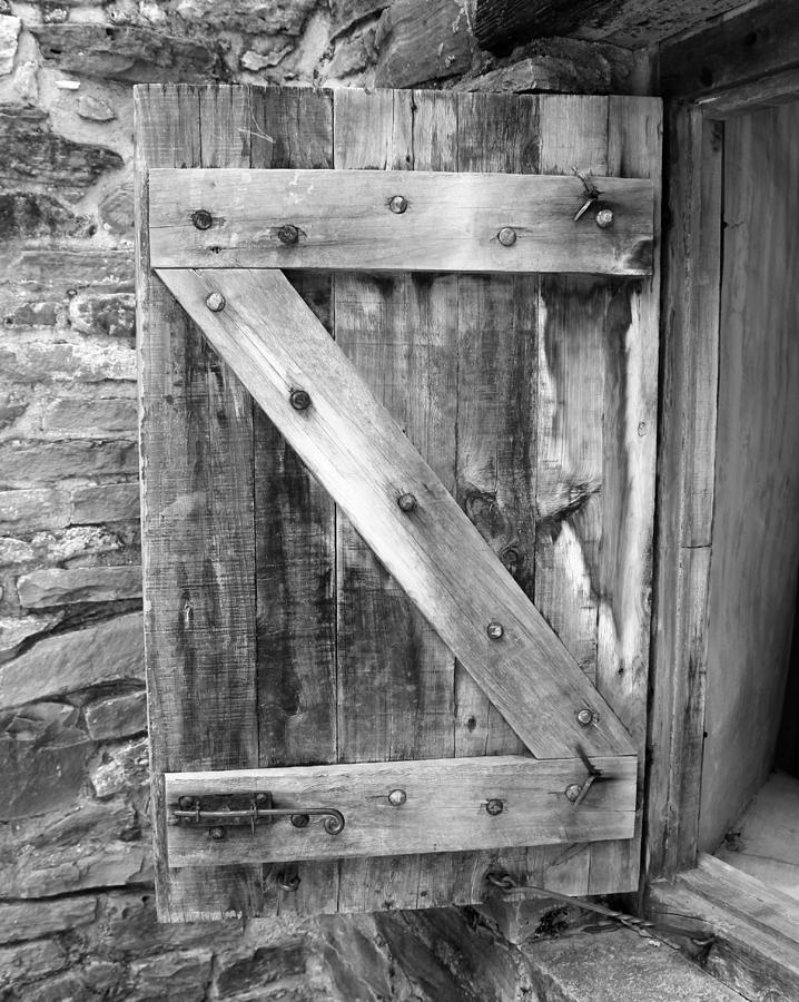 Mission San Jose - Shutter bw Photograph by Beth Vincent
