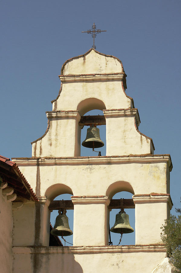 Mission San Juan Bautista Bell Wall Photograph by Art Block Collections