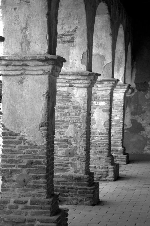 Abstract Photograph - Mission San Juan Capistrano Arches by Brad Scott
