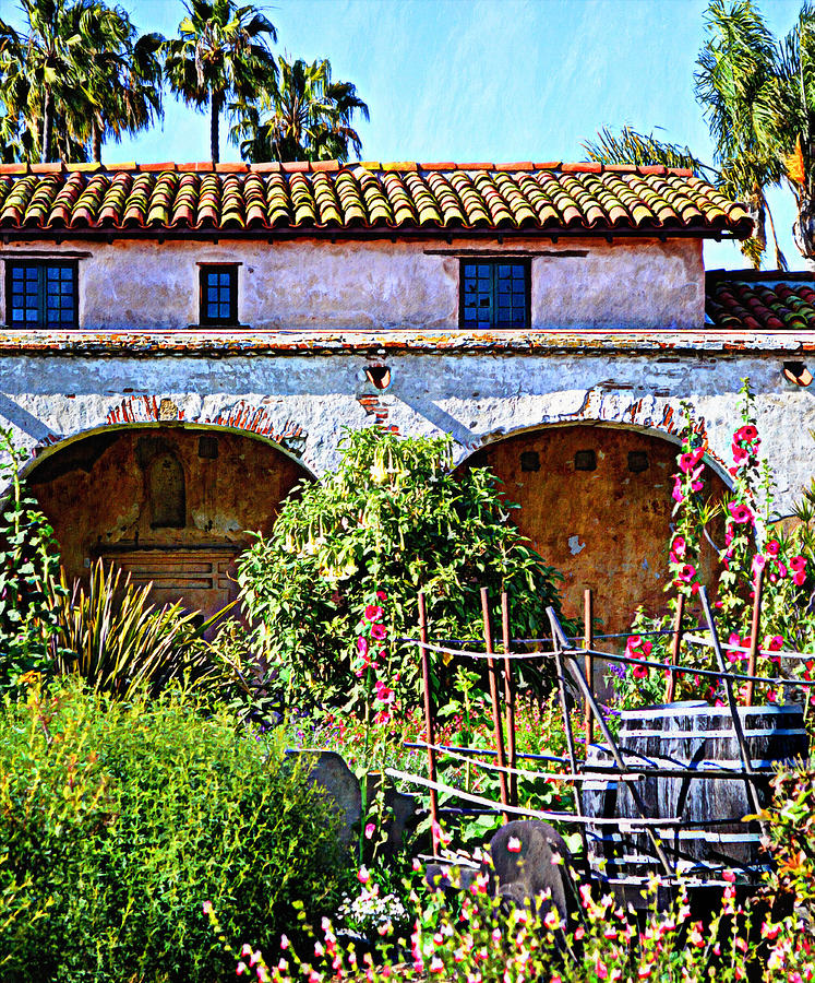 Mission San Juan Capistrano - Garden Arches Photograph by Glenn McCarthy Art and Photography