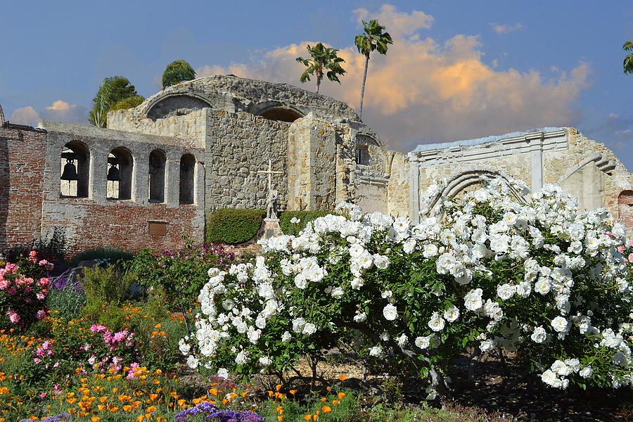 Mission San Juan Capistrano - Gardens and Ruins Photograph by Glenn McCarthy Art and Photography