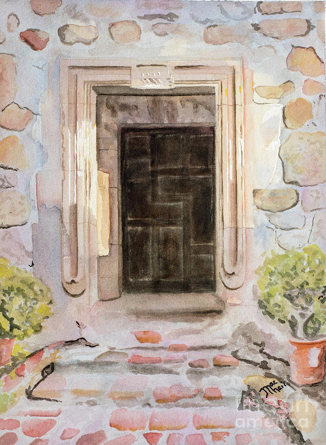 Architecture Painting - Mission San Juan Capistrano by Jackie MacNair