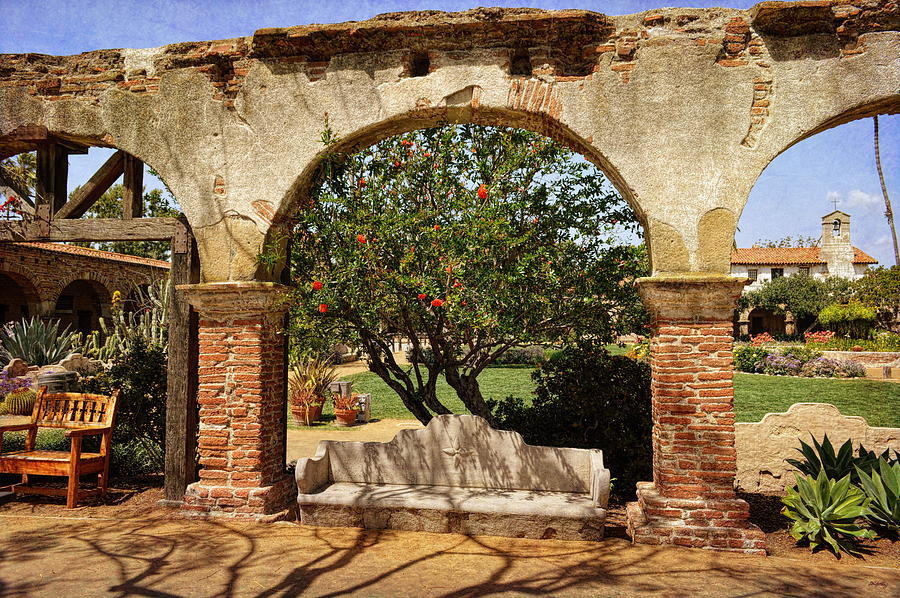 Mission San Juan Capistrano - Through The Arches Photograph by Glenn McCarthy Art and Photography