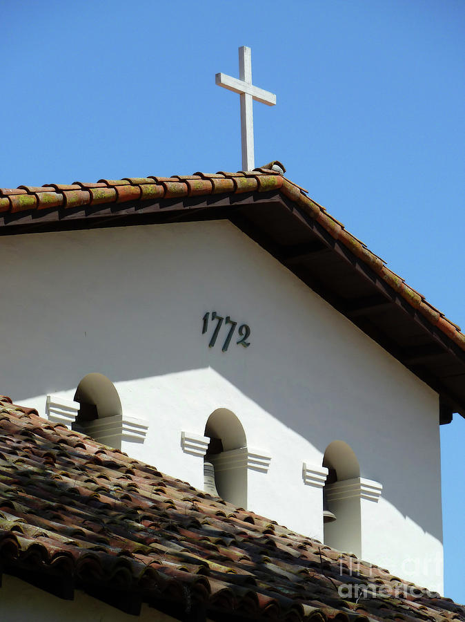 Cross Photograph - Mission San Luis Obispo de Tolosa by Two Hivelys