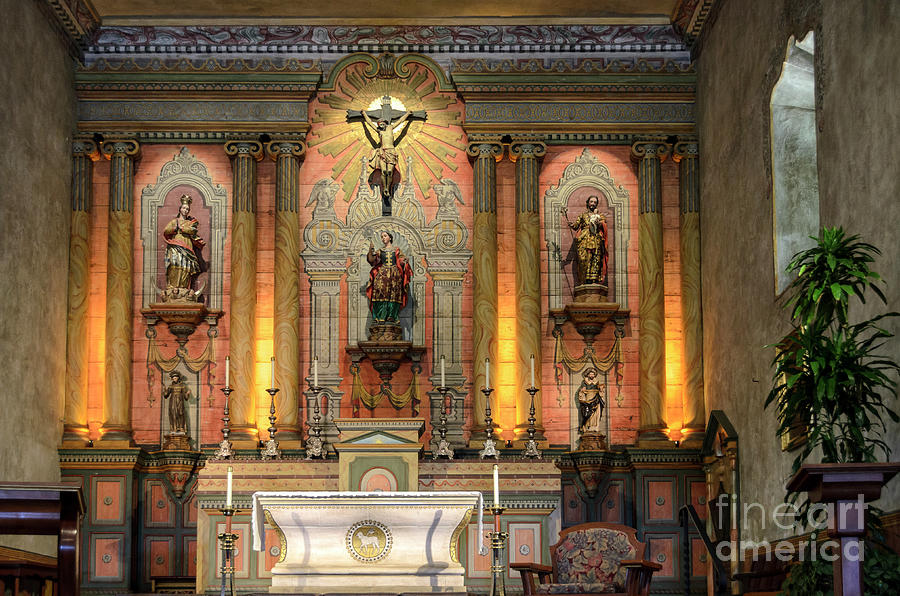 Mission Santa Barbara Altar Photograph by RicardMN Photography