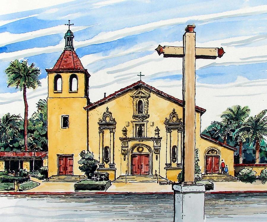 Mission Santa Clara de Asis Painting by Terry Banderas