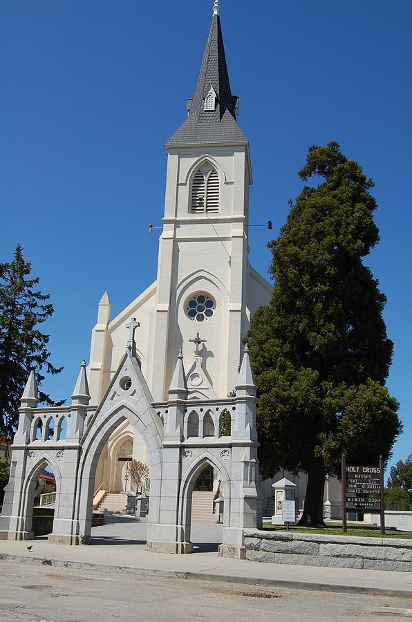 Mission Santa Cruz Holy Cross church Photograph by James Harper