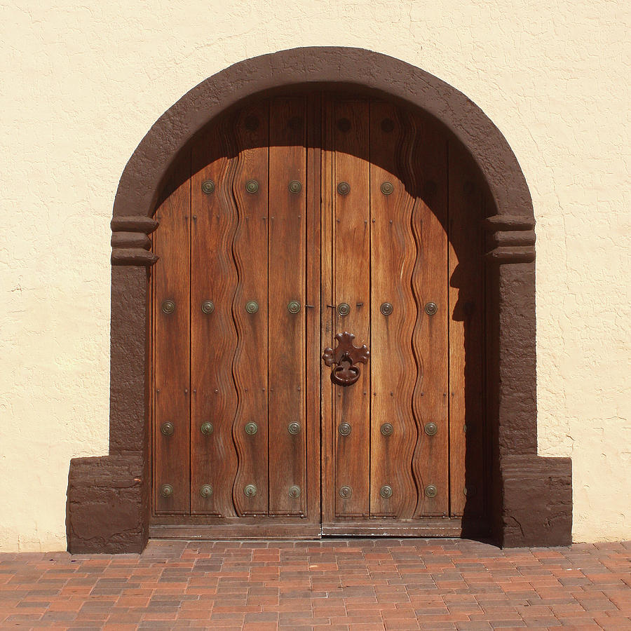 Mission Santa Ines Door Photograph by Art Block Collections
